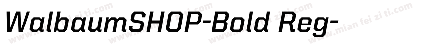 WalbaumSHOP-Bold Reg字体转换